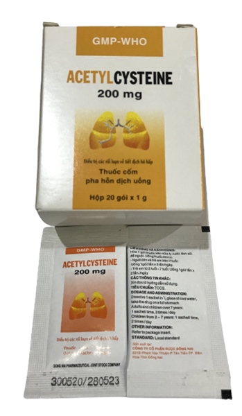 Acetylcysteine 200mg donaipharm (h/20g/1gr)