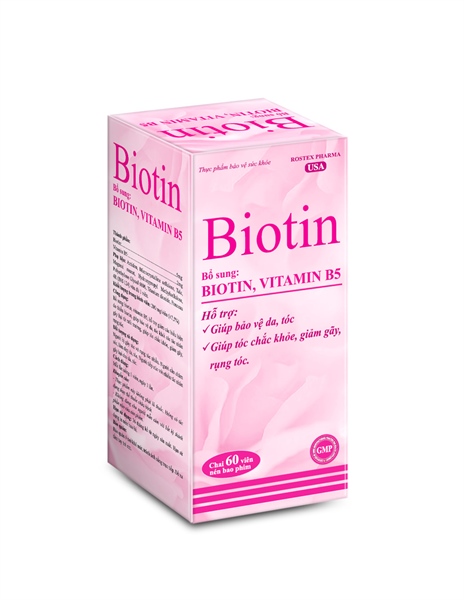 Bổ sung biotin và vitamin b5 rostex pharma (c/60v)