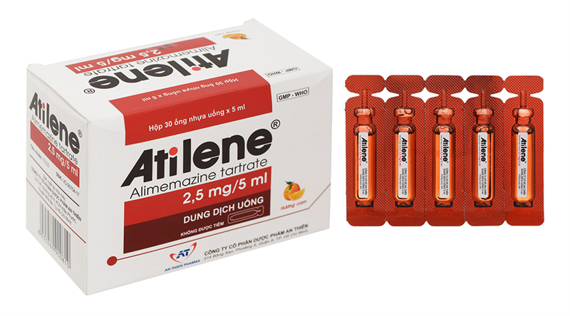 Atilene alimemazine 2.5mg/5ml an thiên (h/30ống)