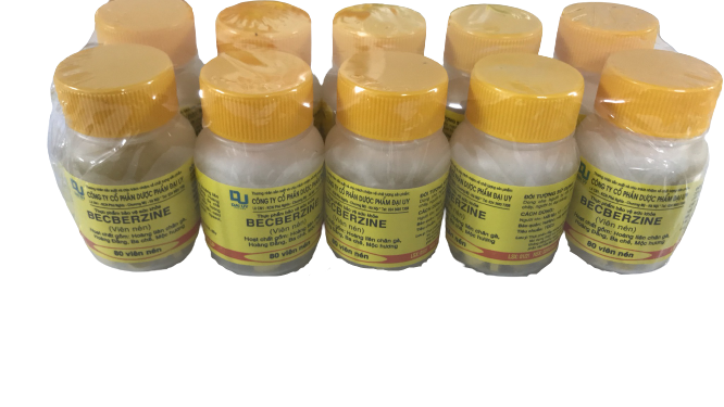 Becberzine đại uy (lốc/10chai/80 viên nén)