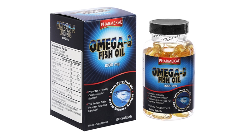 Omega 3 fish oil 1000mg pharmekal (h/100v)