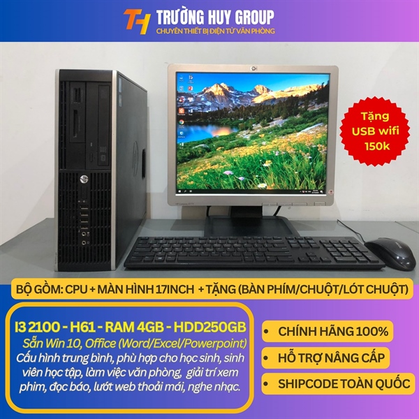 I3 2100, main H61 , ram 4GB, ổ cứng HDD160GB/250GB