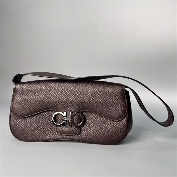 Túi Salvatore màu nâu đậm sz26 KG+