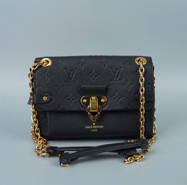 Túi LV Victoria hoa đen (TR3250) có lót form sz20 (BQ) KG+