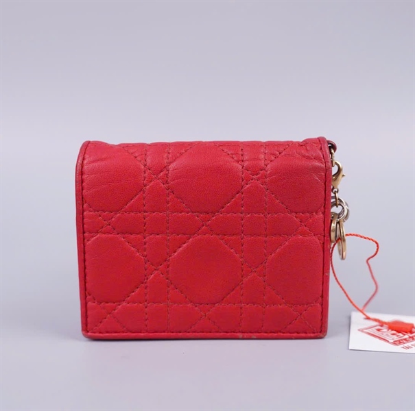 Ví Dior đỏ gập 2 (BQ) KG+