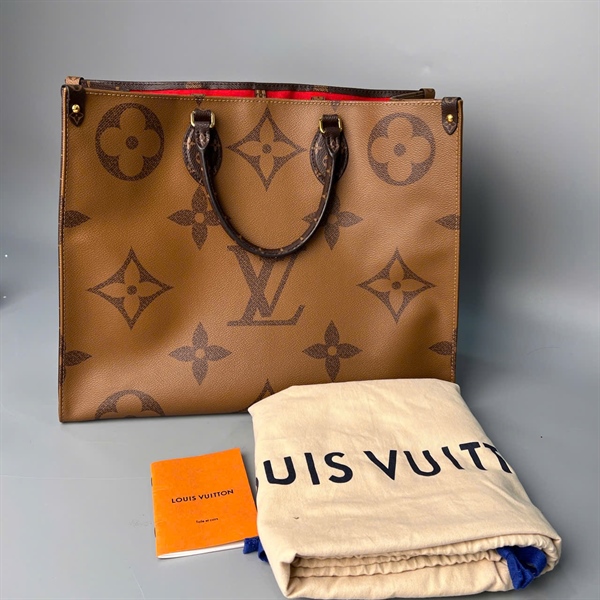Túi LV onthego hoa nâu sz40 KG+