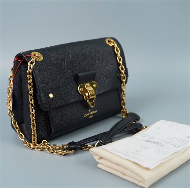 Túi LV Victoria hoa đen (TR3250) có lót form sz20 (BQ) KG+