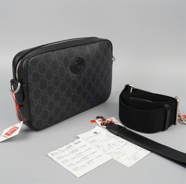 Túi GG Clutch màu đen 2 strap sz24 (BQ) KG+