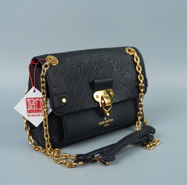 Túi LV Victoria hoa đen (TR3250) có lót form sz20 (BQ) KG+