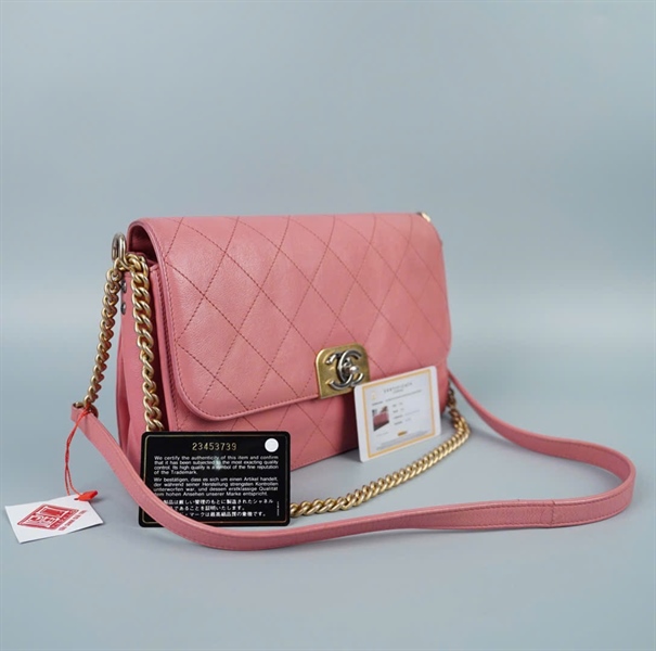 Túi Chanel màu hồng (23453739) sz26 (BQ) KG+