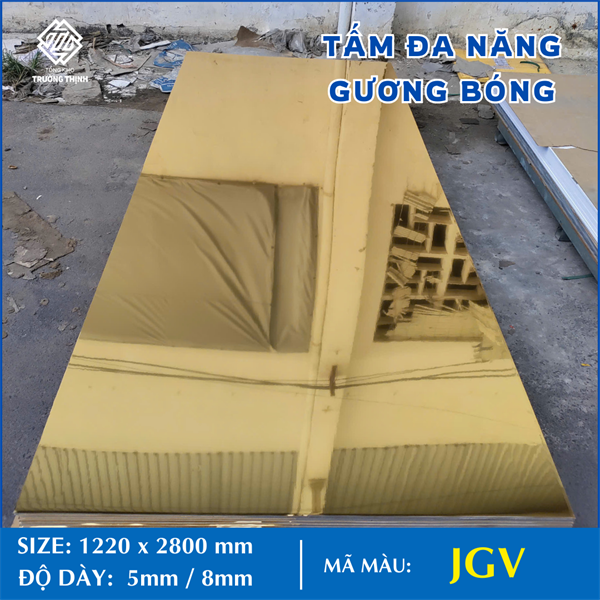 TẤM ĐA NĂNG - GƯƠNG VÀNG - 8MM - 2M8