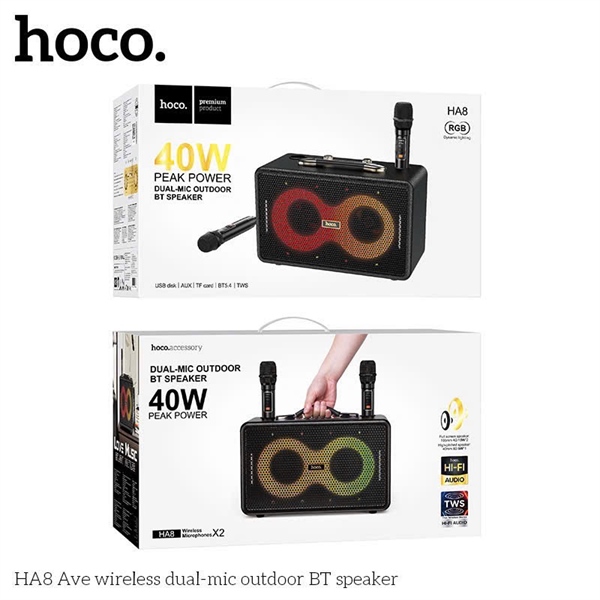 Loa Bluetooth kèm míc đôi HOCO HA8