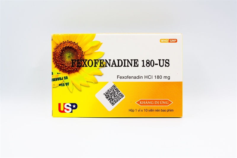 Fexofenadin 180mg usp (h/10v)