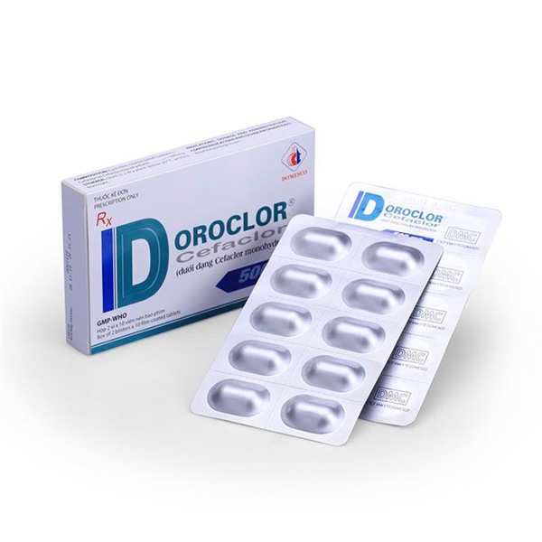 (Date cận T3.2026) Doroclor cefaclor 500mg domesco (h/20v)