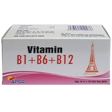 Vitamin b1 + b6 + b12 apco (h/100v)