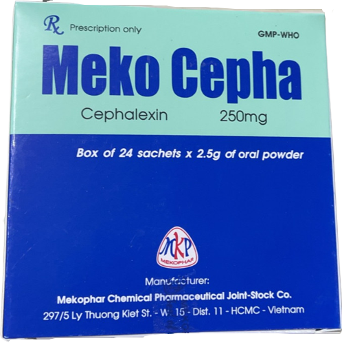 Meko cepha cephalexin 250mg mekophar (h/24g)