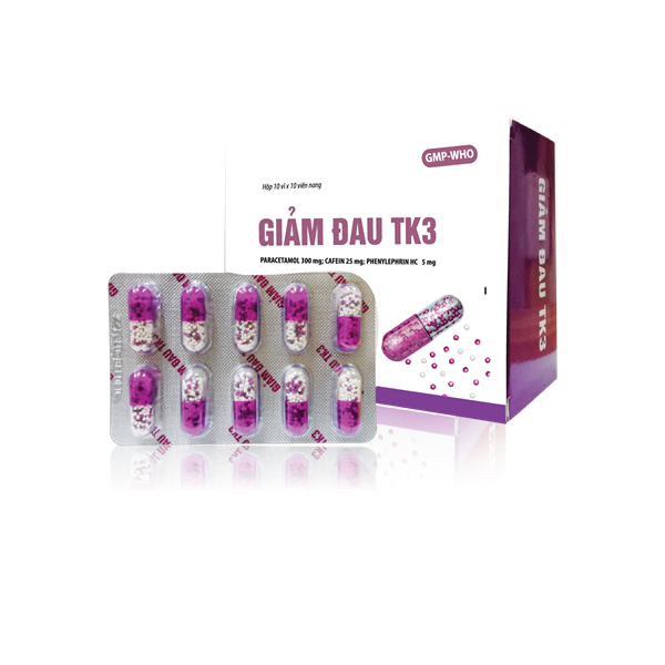 Giảm đau tk3 hadiphar (h/100v)