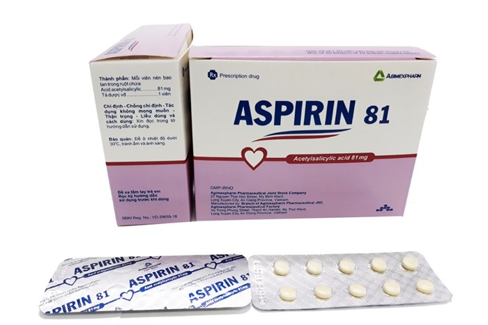 Aspirin 81mg agimexpharm (h/200v)
