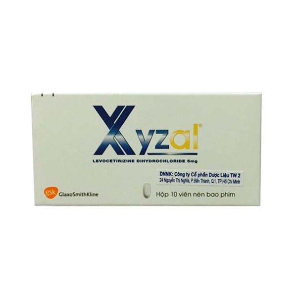 Xyzal levocetirizin 5mg gsk (h/10v)