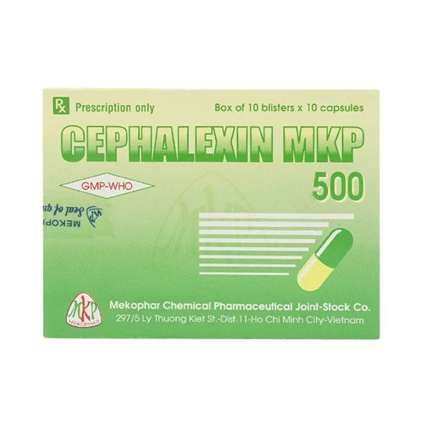 Cephalexin 500mg mekophar (h/100v)