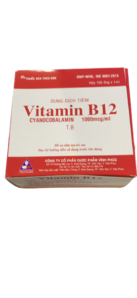 Vitamin b12 cyanocobalamin 1000mcg/ml vinphaco (h/100o/1ml)