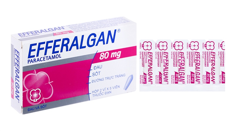 Efferalgan 80mg bristol-myers squibb (h/10v)