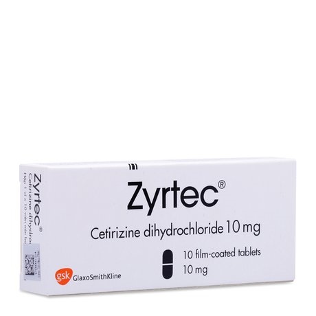 Zyrtec cetirizin 10mg (h/10v)