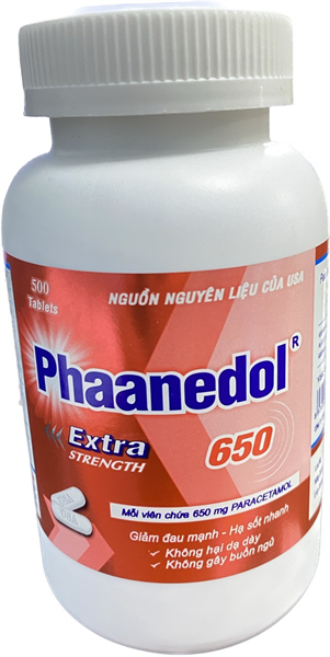 Phaanedol extra 650 usa-nic pharma (c/500v)