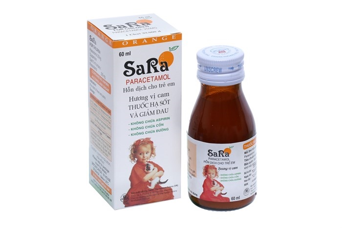 Siro hạ sốt sara cam (c/60ml)