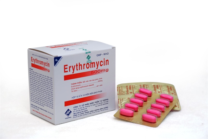 Erythromycin 500mg vidipha (h/100v)