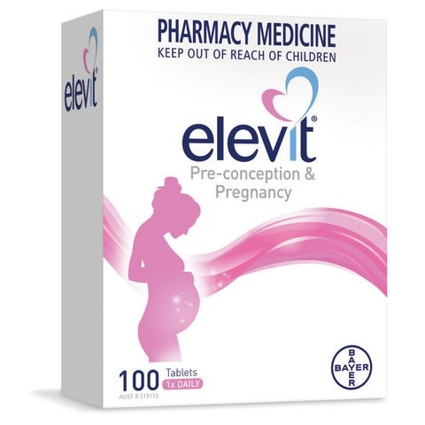 Vitamin tổng hợp cho bà bầu preconception pregnancy elevit bayer (h/100v)