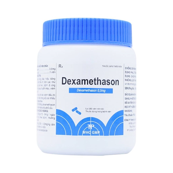 Dexamethasone 0.5mg thành nam (c/500 viên nén dài)