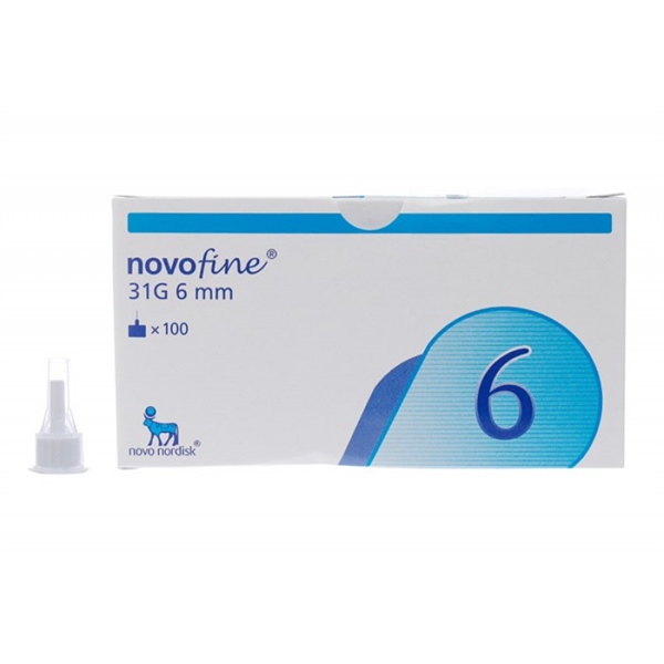 Đầu kim tiêm tiểu đường 31g 6mm novofine (h/100cái)