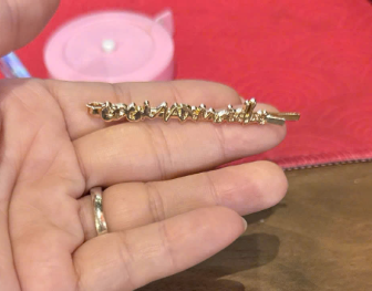 Kẹp tóc Chanel đính hạt +