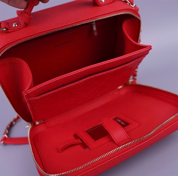 Túi Chanel Vanity màu cam (29165821) sz24 (BQ) KG+