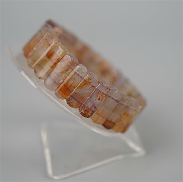 Vòng bản gốc tóc thạch anh tóc vàng + ly6-28