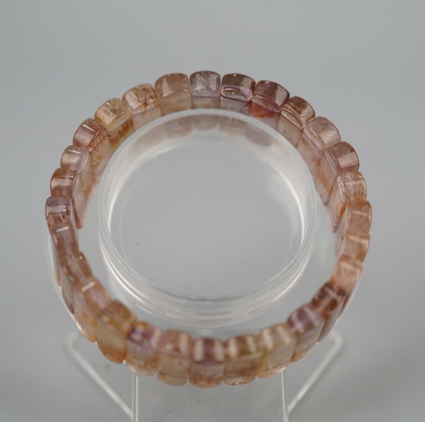 Vòng bản gốc tóc thạch anh tóc vàng + ly6-28