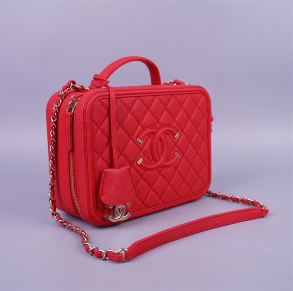 Túi Chanel Vanity màu cam (29165821) sz24 (BQ) KG+