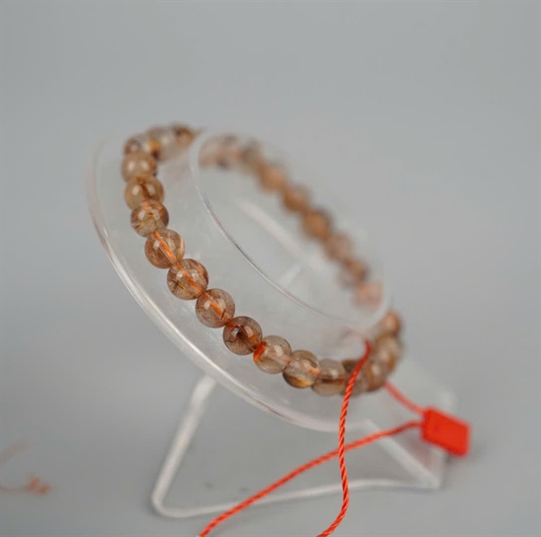 Vòng bi thạch anh tóc nâu +