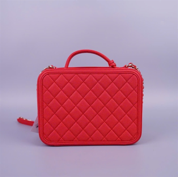 Túi Chanel Vanity màu cam (29165821) sz24 (BQ) KG+