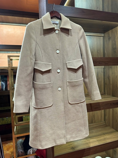 Áo khoác Miu Miu form dài màu nâu (PN) +