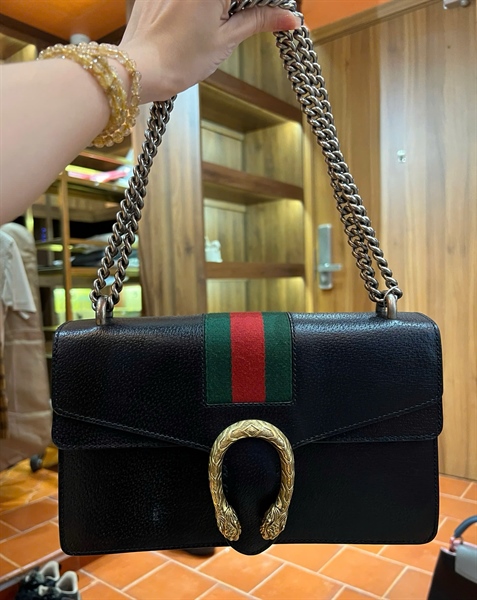 Túi GG Dionysus màu đen (400249560440) sz28 (PN) +