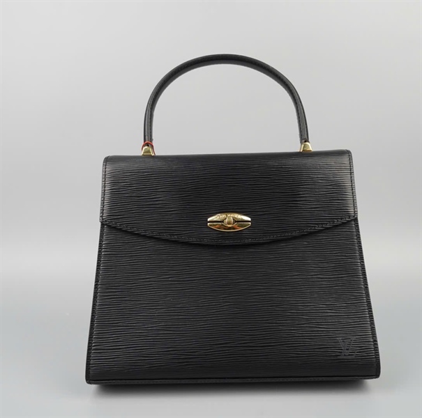 Túi LV Vintage Kelly đen vân sz26 KG+