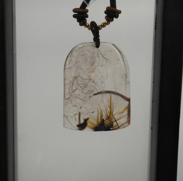 Mặt quan âm hoa thị tóc vàng (592243) +