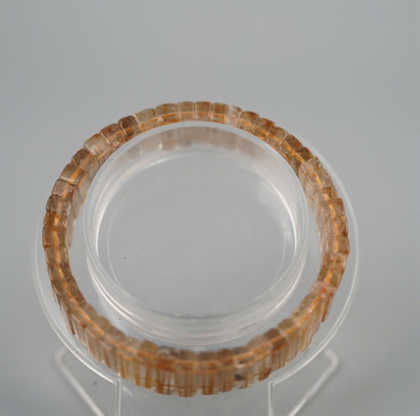 Vòng bản thạch anh tóc vàng +