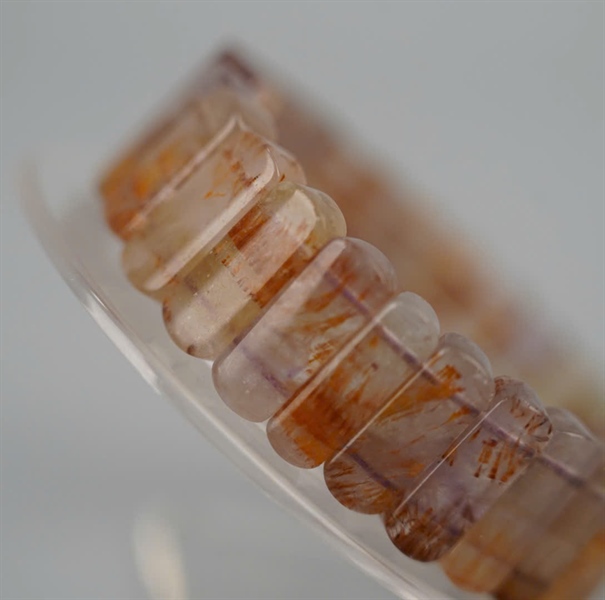 Vòng bản gốc tóc thạch anh tóc vàng + ly6-28