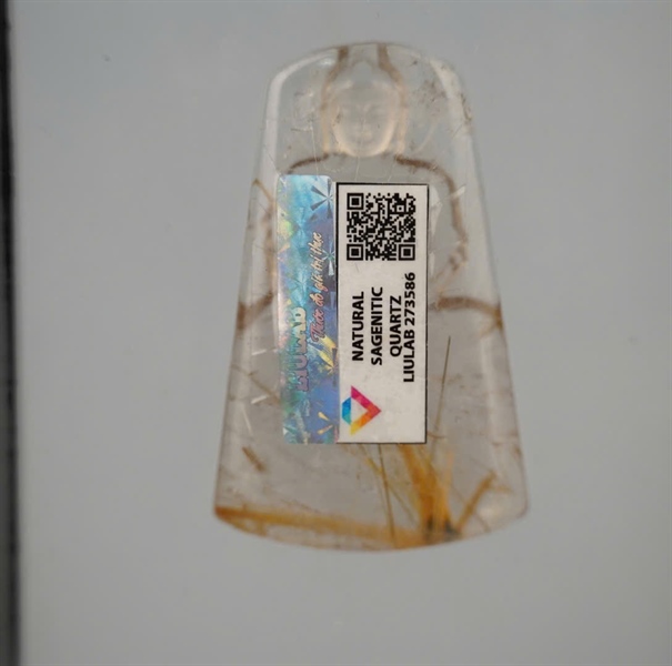 Mặt phật adida thạch anh tóc vàng (273586) +