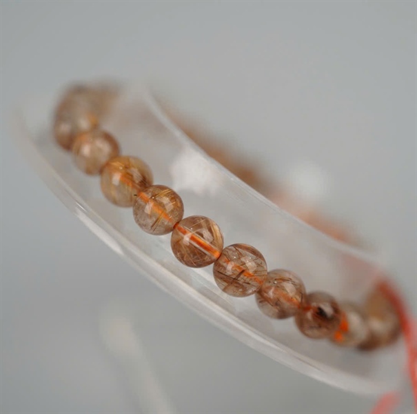 Vòng bi thạch anh tóc nâu +