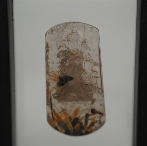 Mặt quan công thạch anh tóc vàng (226869) +