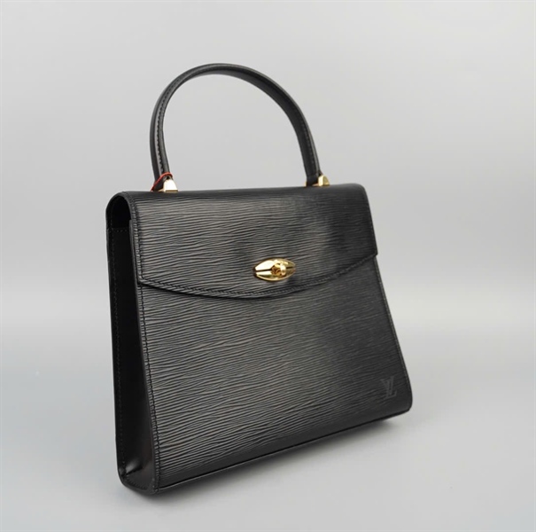 Túi LV Vintage Kelly đen vân sz26 KG+